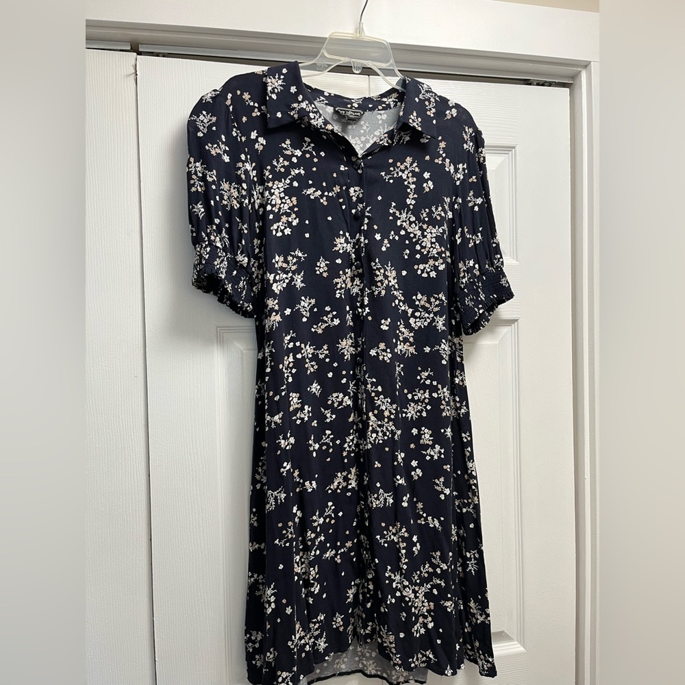 Cute floral shirt dress